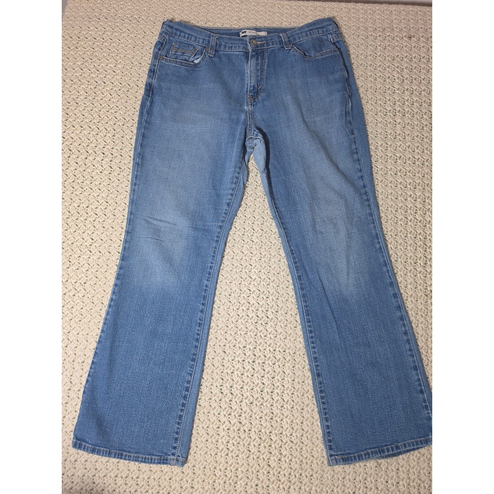 Levi's 515 Boot Cut Jeans Women 12S Blue Excellent Medium Wash Mid Rise Denim